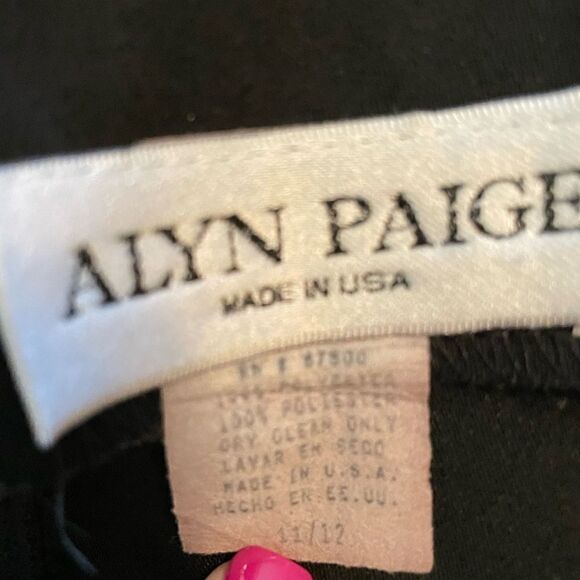 Vintage Alyn Paige Jeweled Straps LBD - Size 11/12 - Picture 5 of 5